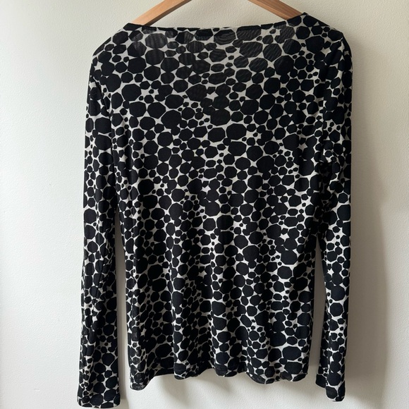 LIZ CLAIBORNE Vintage biz casual stretchy mesh top - Picture 3 of 6